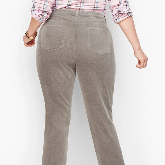 Talbots High Red Waist Straight Leg Stretch Corduroy Pants 18W - Picture 12 of 13